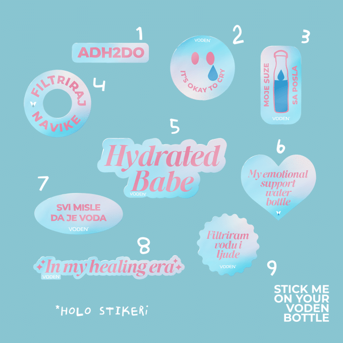 Hydrated Babe – Sticker Pack